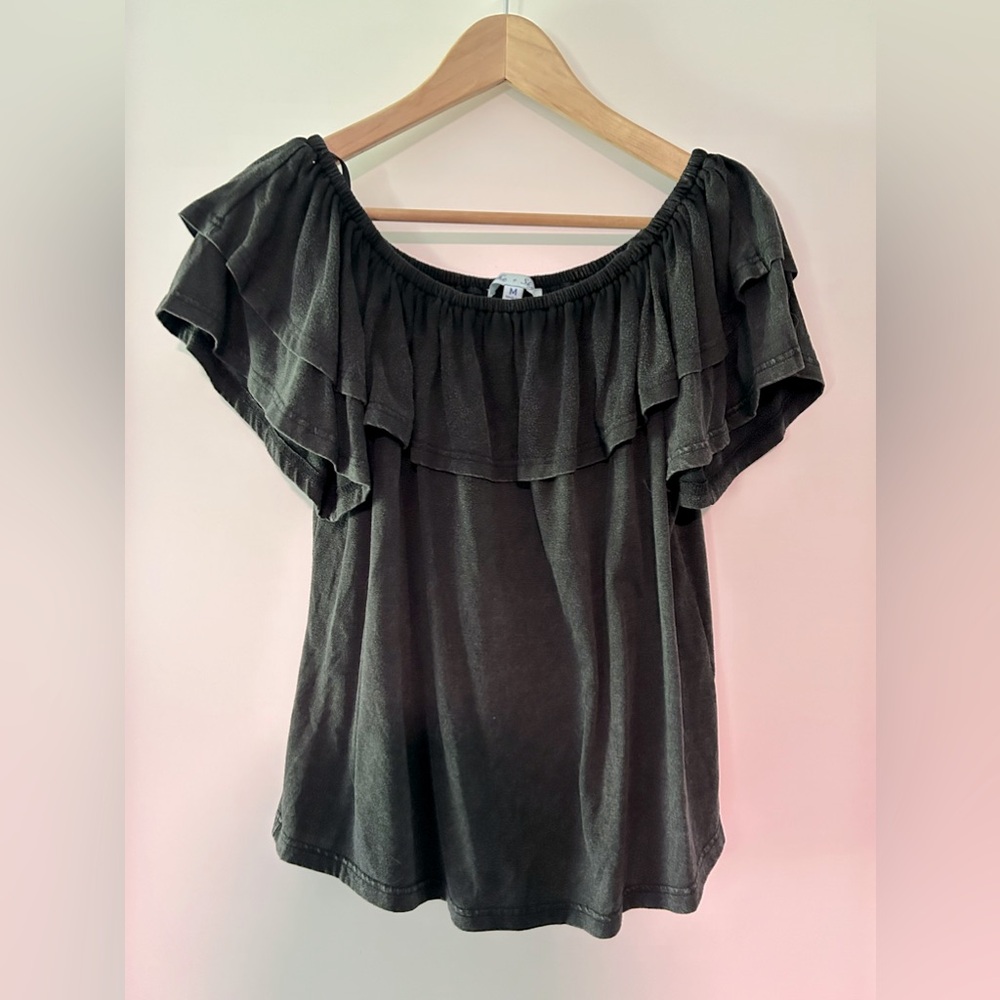 Ruffle Off The Shoulder Top